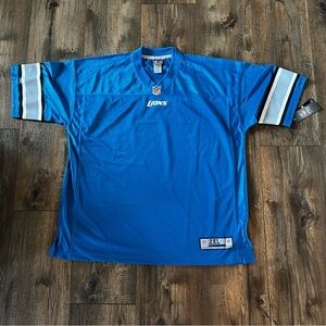 NWT Detroit Lions Men’s Pro Line Officially Licensed BlankJersey Blue Size 2XL B